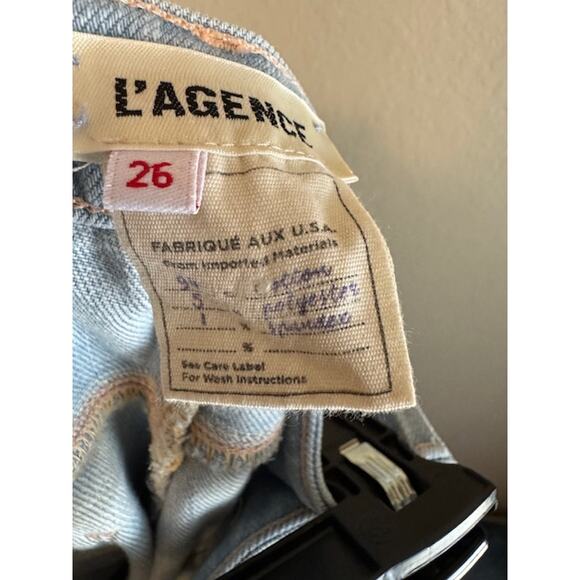 L'Agence Oriana High Rise Straight in Belmont Size 26 - Picture 7 of 9